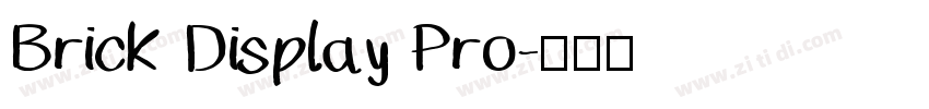 Brick Display Pro字体转换